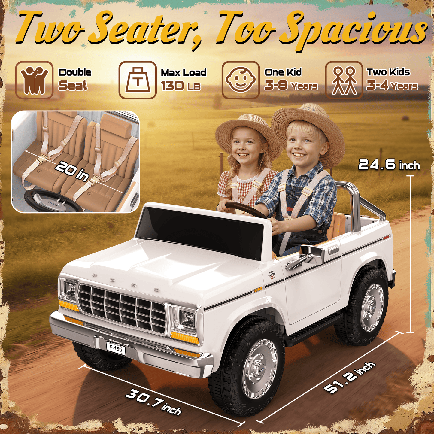 24V Licensed Ford F-150 Kids Ride-On