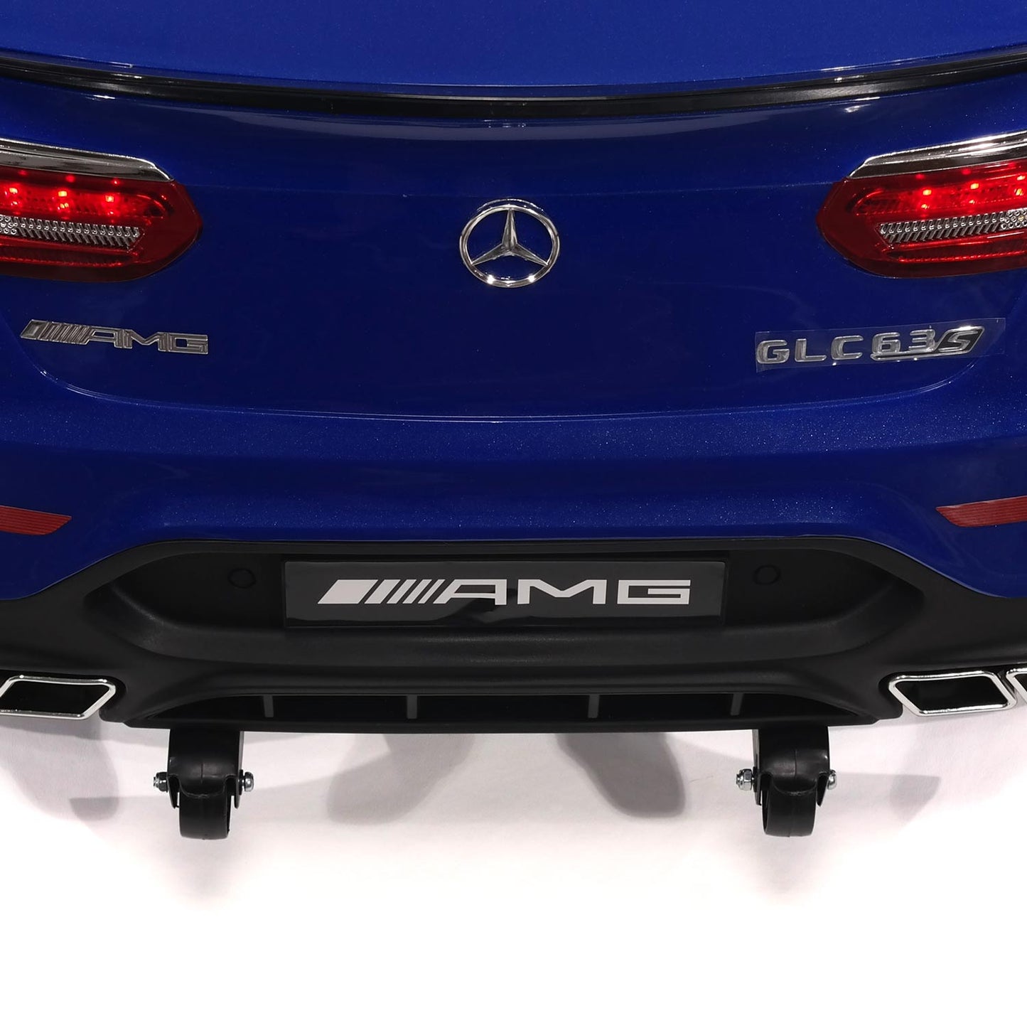 Mercedes AMG GLC 63S 12V 4WD Kids Ride-On Car with R/C Parental Remote | White