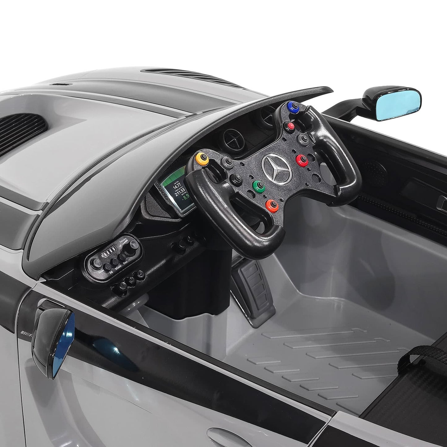 Mercedes AMG GT3 EVO 12V Kids Ride-On Car with R/C Parental Remote | Orange